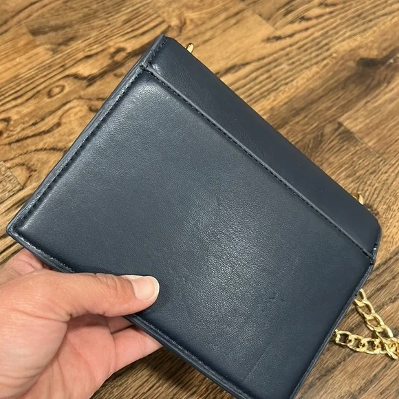 Cynthia Rowley embroidered crossbody bag blue and black - Picture 4 of 10